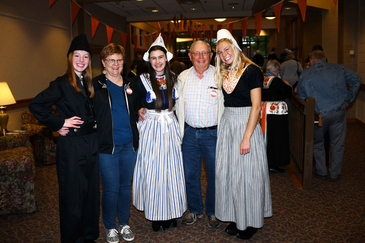 145 Donna and Don Regier pose witht the Dutch dancers.JPG